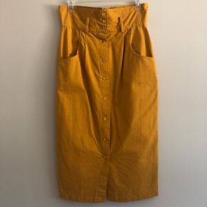 Vintage mustard skirt